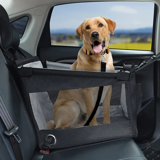 Car Pet Seat Stable Carriers Dog Accessories Safe Portable Puppy Travel Baskets Mesh Protector Waterproof Outdoor Pet Supplies